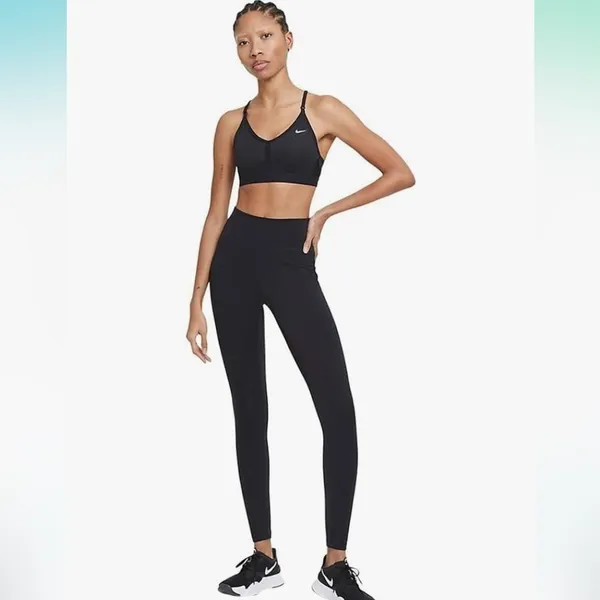 Nike Indy wire-free black sports bra large - Image 3