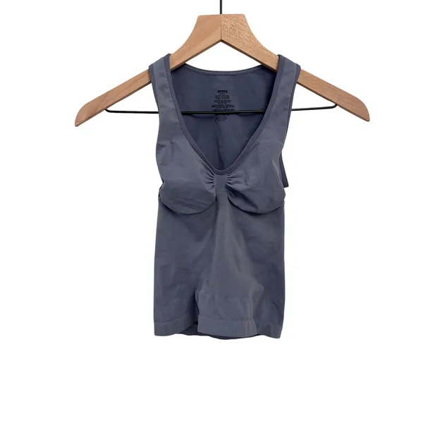 SKIMS NWOT Seamless Sculpt Tank Top Sz Medium Color Steel Blue - Image 4