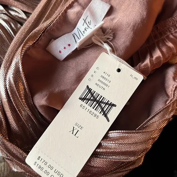 Anthropologie Monte Shimmer Pleated Top NEW - Image 3