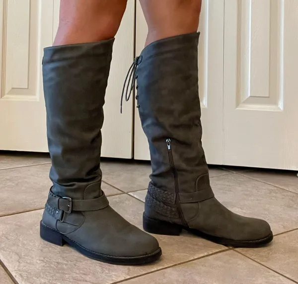 Merritt Riding Boots Gray Size 9.5 - Image 6