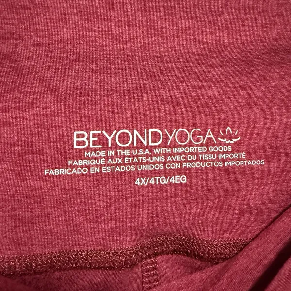 Beyond Yoga Red Spacedye Workout Set Leggings and Sports Bra Size‎ 4X - Image 7