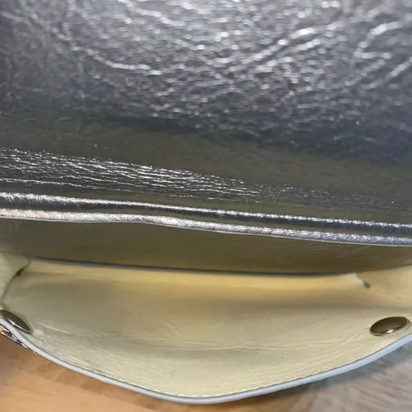 Lili Sidonio x Molly Bracken Metallic Silver‎ Crossbody Bag - Image 6