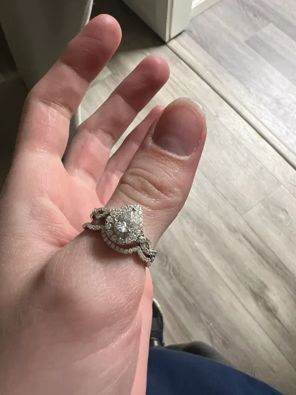Sterling Silver Moissanite  Ring - Image 2