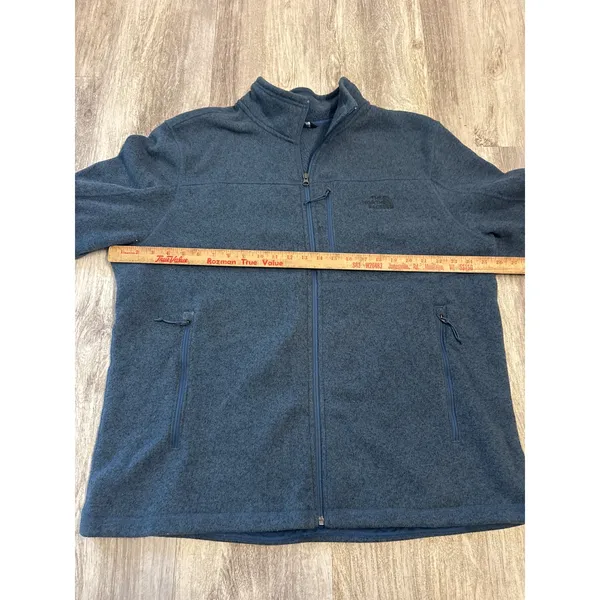 The North Face Gordon Lyons Full Zip Fleece Jacket Blue Heather Mens XXL - Image 7