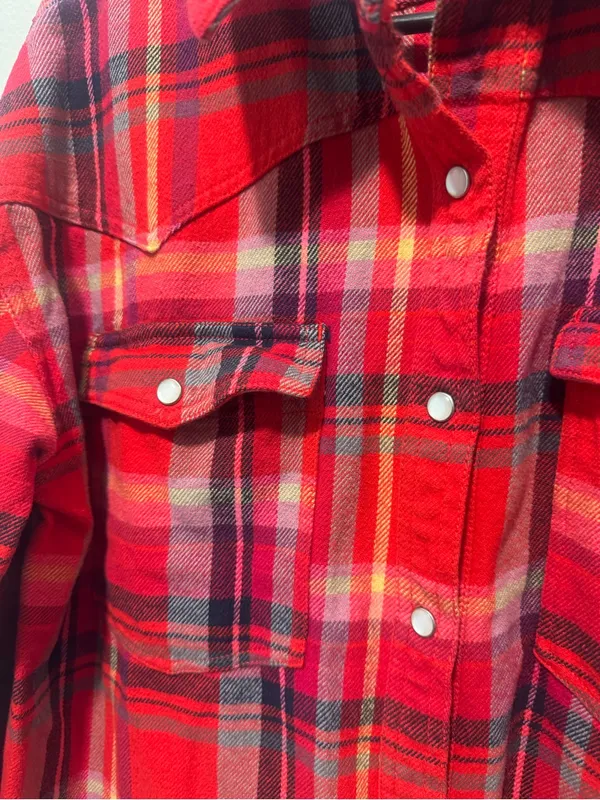 We The Free Plaid button down - Image 4