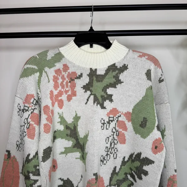 Vintage VTG Bay Point Threads Pumpkin Fall Knit 100% Acrylic Sweater M Medium - Image 3