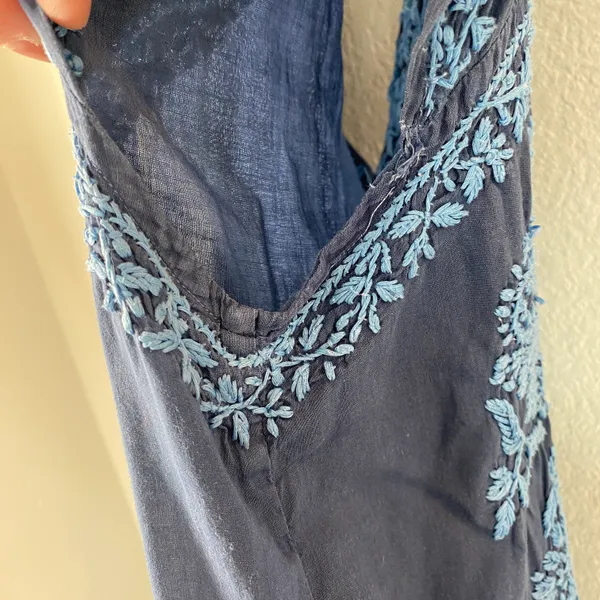 Roller Rabbit Embroidered Floral Dress Size XS - Image 10
