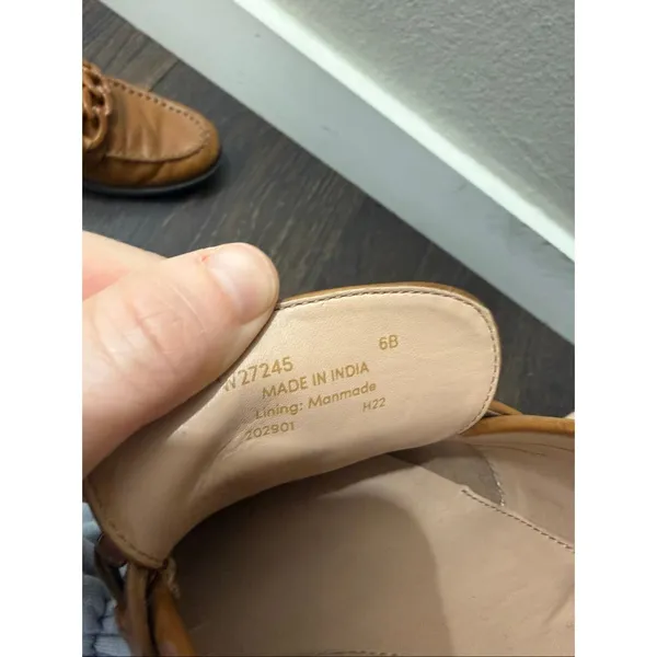 Cole Haan Women’s 6B Tan Leather Loafers Slip On Shoes - Image 3