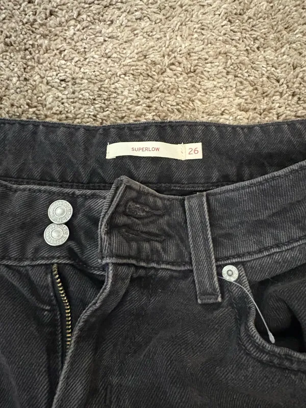 Levi’s Black Low-Rise Jeans - Image 3