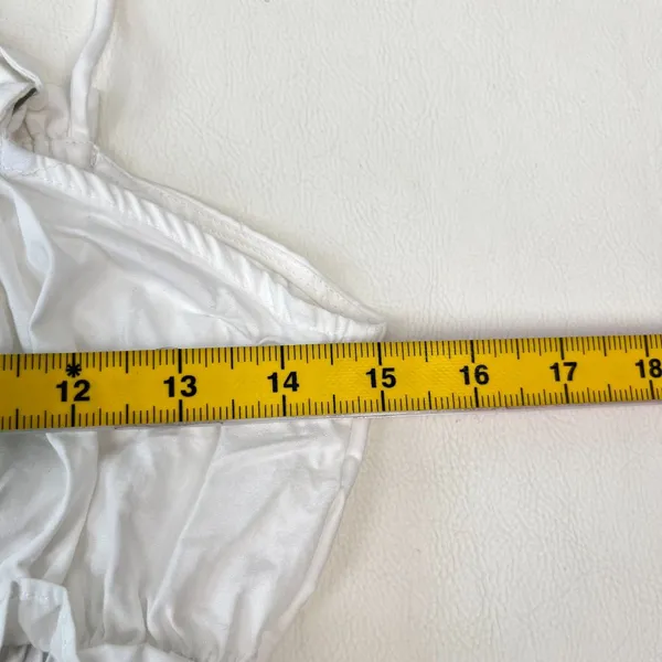 NWOT FARM RIO Cotton Sleeveless Rushed Bodice Midi Dress White Sundress Size S - Image 13