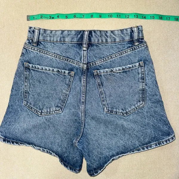 ZARA High-Waisted Jean Shorts - Image 4