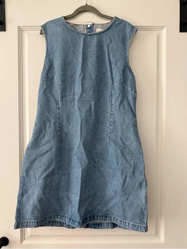 NWT Calvin Klein Denim Cap Sleeve Mini Dress - Image 3