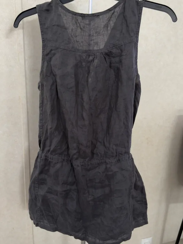 Twenty One Black Sleeveless Lace-Up Drawstring Romper - Image 3