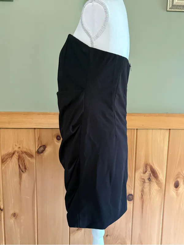Princess Polly Strapless Black Corset Dress size 12 - Image 3