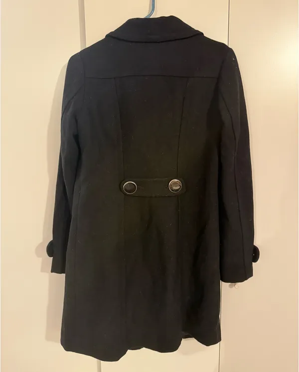 Black Winter Coat H&M - Image 2