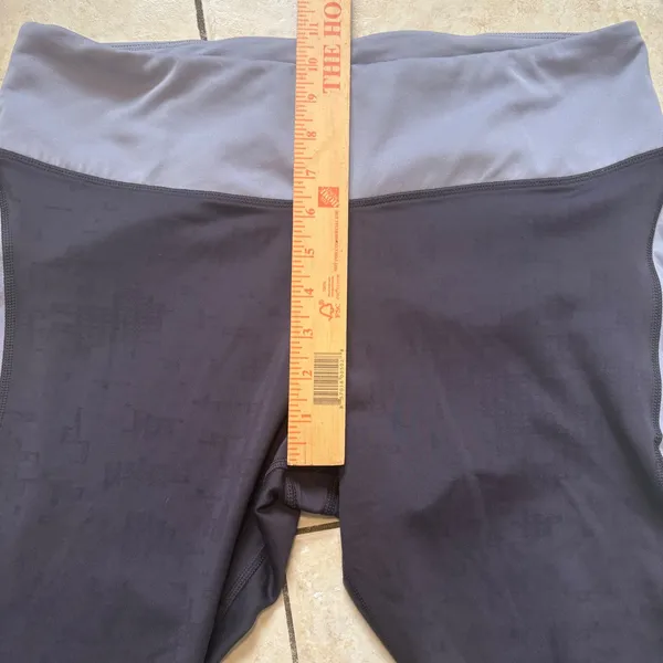 Nike Dri-FIT Womens XL Leggings Grey‎ Purple Geometric Training Tights Athletic - Image 4