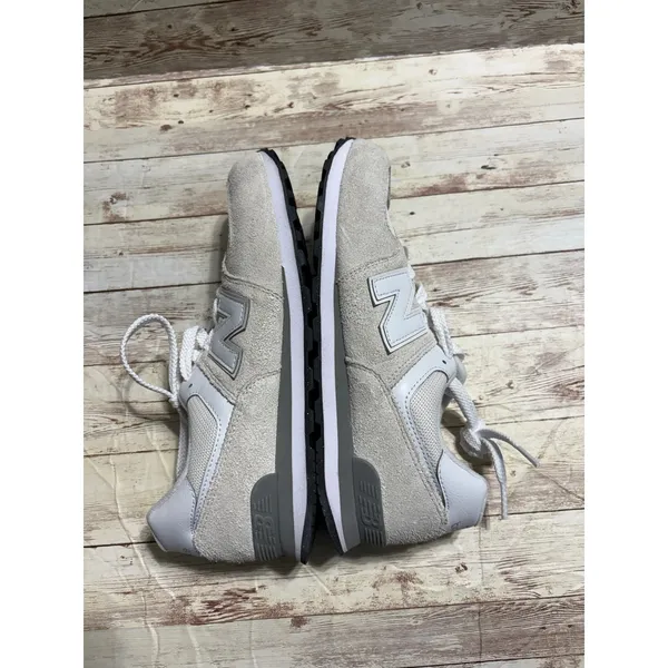 New Balance 574 Sneakers Women's Size 7 White Gray Shoes New - Image 7