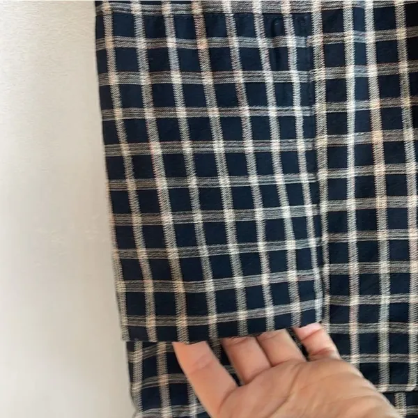 Zara Checkered Plaid Pants Crop - Image 2