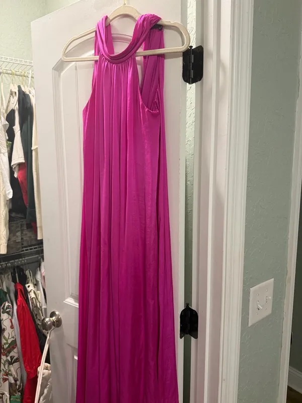 Magenta pink maxi dress - Image 2