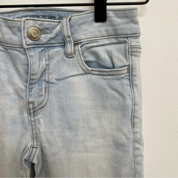 American Eagle Outfitters AEO Women's Super Stretch Light‎ Wash Jeggings Jeans 2 - Image 2