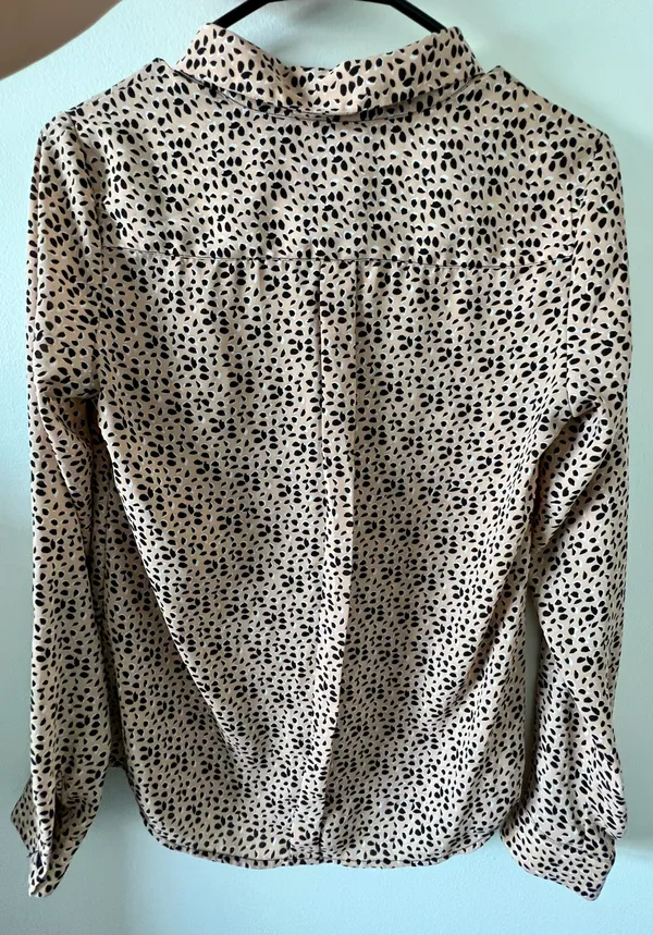 Button Down Printed Blouse - Image 3