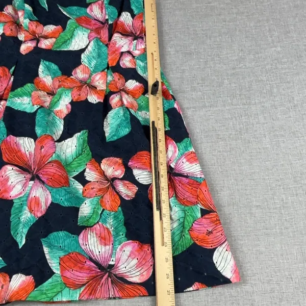 Tommy Hilfiger Dress Womens 6 Floral Fit Flare Sleeveless Knee Length Tropical - Image 3