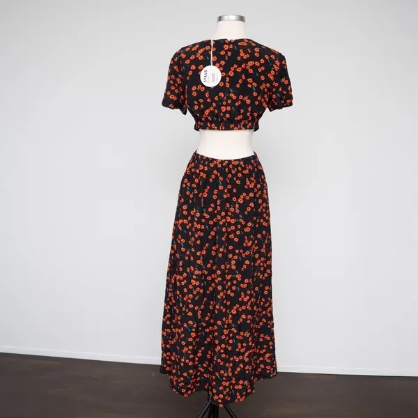 STAUD | Calypso Poppy Cut-Out‎ Dress - Image 4