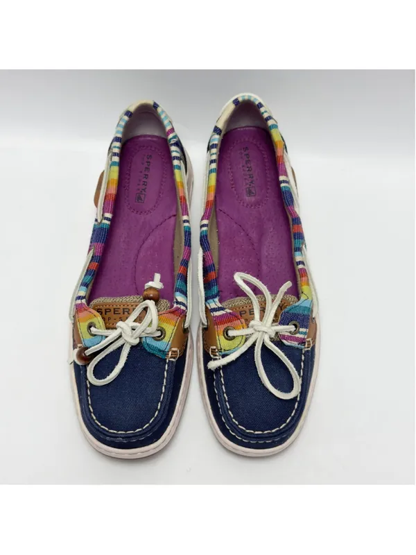 Sperry Top-Sider Women's Angelfish Navy/Serape Boat Shoes Size 8M - Image 3