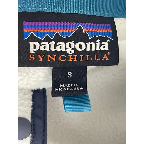 Patagonia Synchilla Snap-T Fleece Women's White Long Sleeve Sweater Top Size S - Image 6