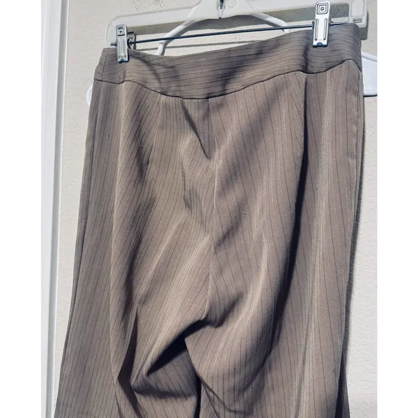 Courtenay Stretch Dress pants Womens sz 6 brown wide‎ leg office career - Image 5