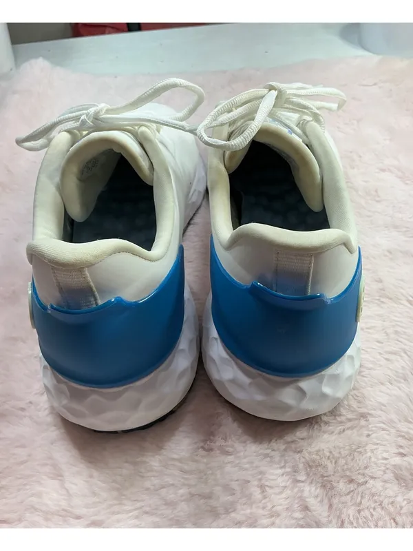 G/FORE White Sneakers with Light Blue Stripe 178 Size 8 - Image 5
