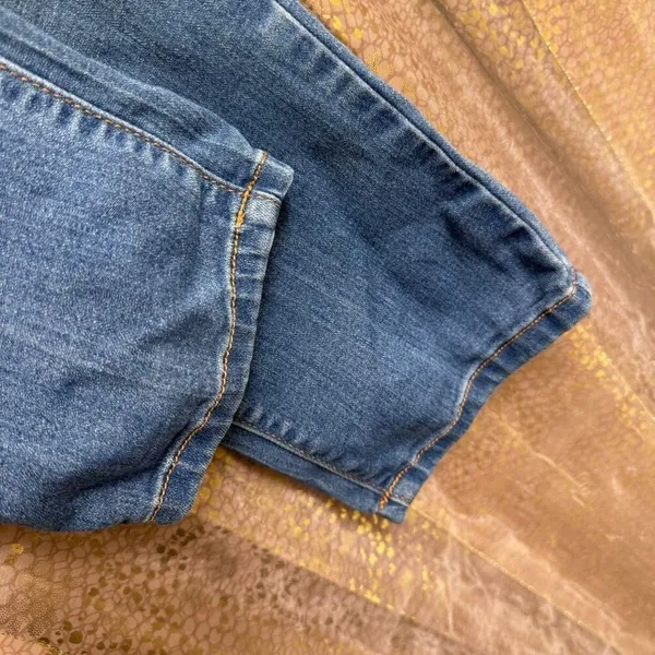 Free People 61855 16515125 Blue Washed Crop Skinny Jeans Size 30 - Image 7