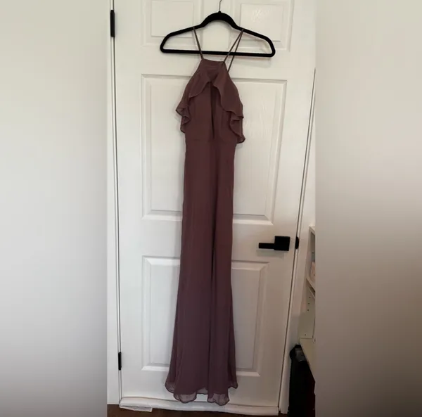 Birdy Grey Jules Mauve Matte Bridesmaids Dress - Image 3