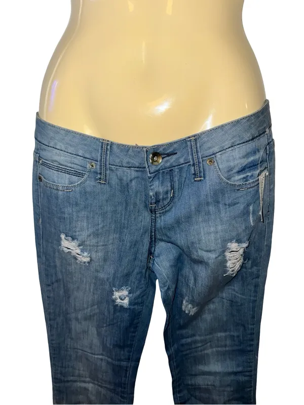 Y2K Kensie Light Blue Distressed Bootcut Jeans - Image 2