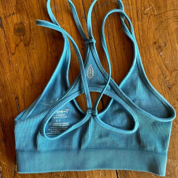Free People Movement Blue seamless sports bra sz s - Image 4