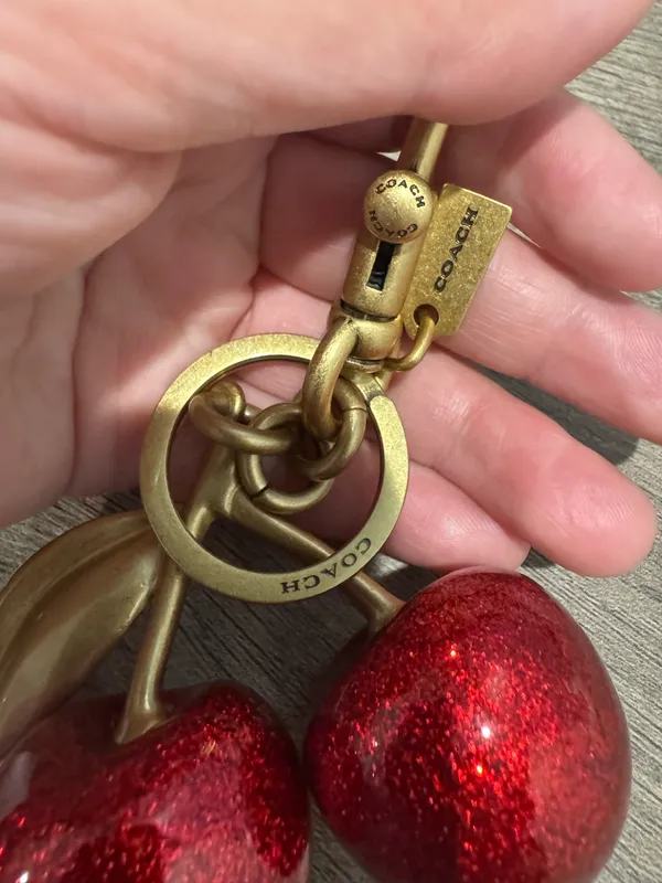 Coach Cherry bag charm red apple - Image 2