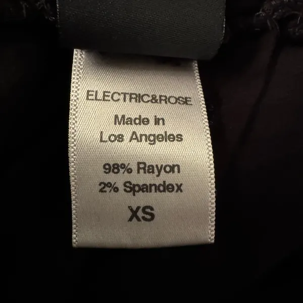 Electric & Rose Women’s Black Rayon Mini Shorts With Bow Belt Size XS - Image 12