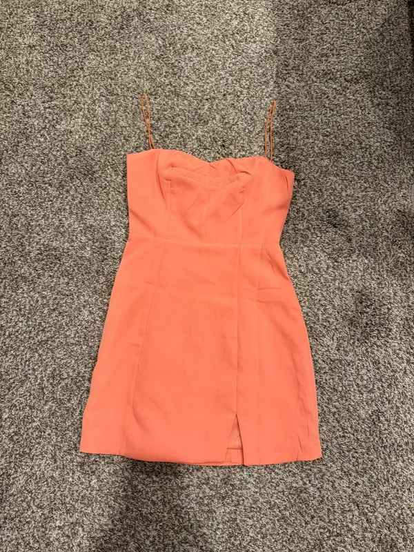 Hello Molly Can’t Stop This Dress Orange - Image 4