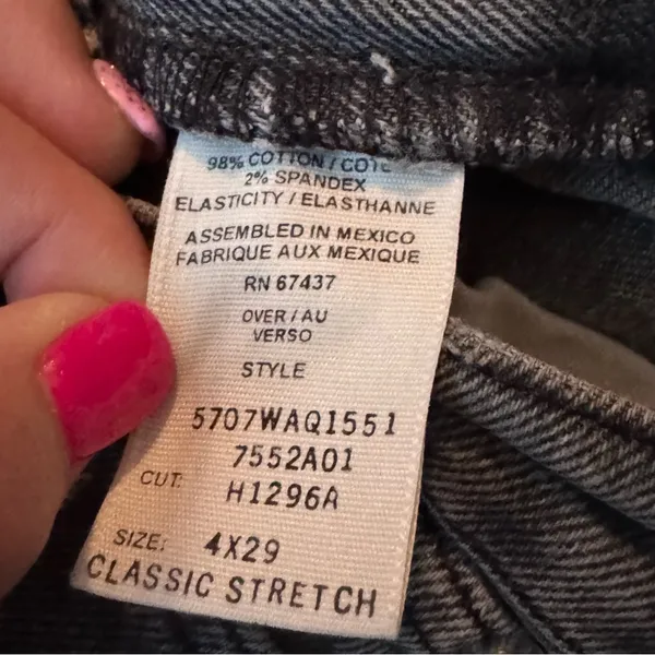 Ralph Lauren Classic‎ Black Denim Jeans Sz 4 - Image 6