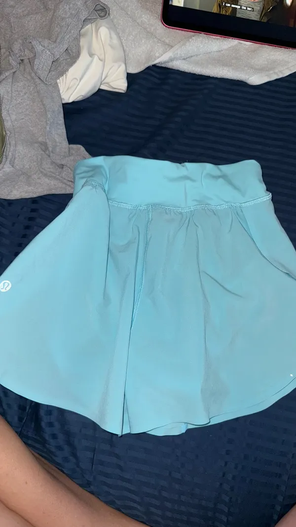 Lululemon Fast and Free Shorts 3" size 2 teal - Image 4