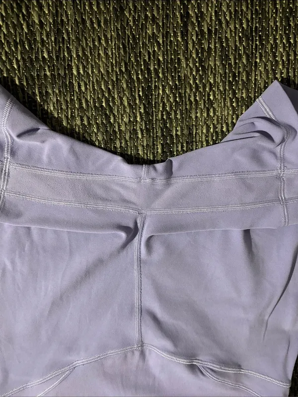Lululemon Align Curve Seam High-Rise Short 6" Biker Soft Nulu Dark Lavender - Image 4