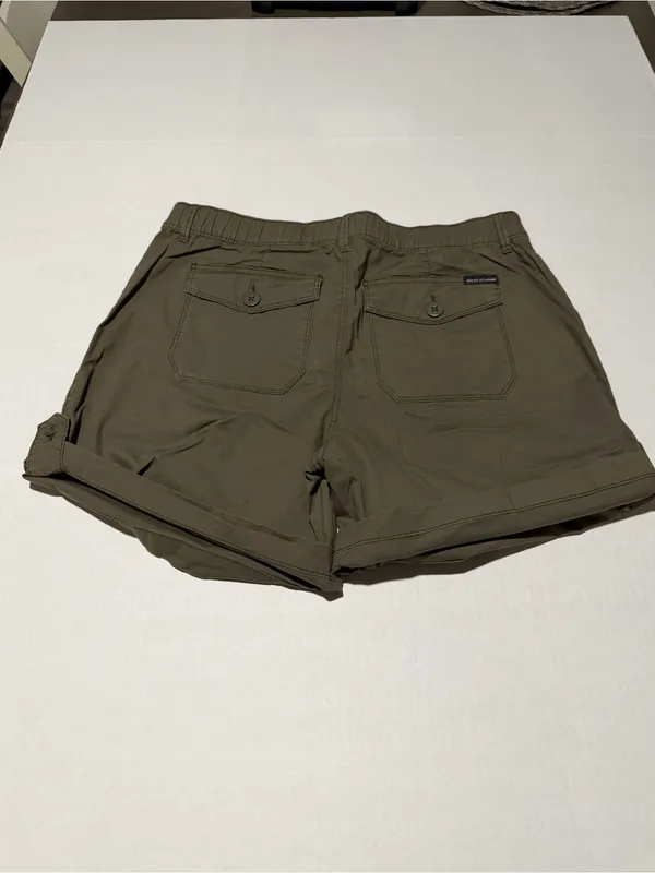 Social Standard by Sanctuary‎ Olive Green Cargo Shorts - Image 3