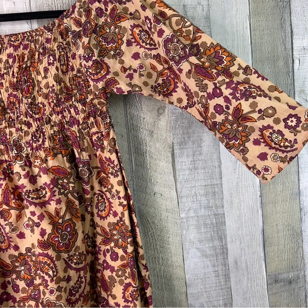 Pinky Size Medium Smocked Front Wear Around Shoulders Shirt Shining Sequins - Image 3