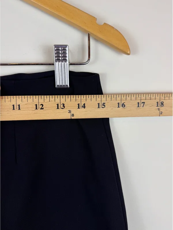 Sunday Best Aritzia Tatiana A-Line Mini Skirt Black Side Slit Size 8 - Image 12