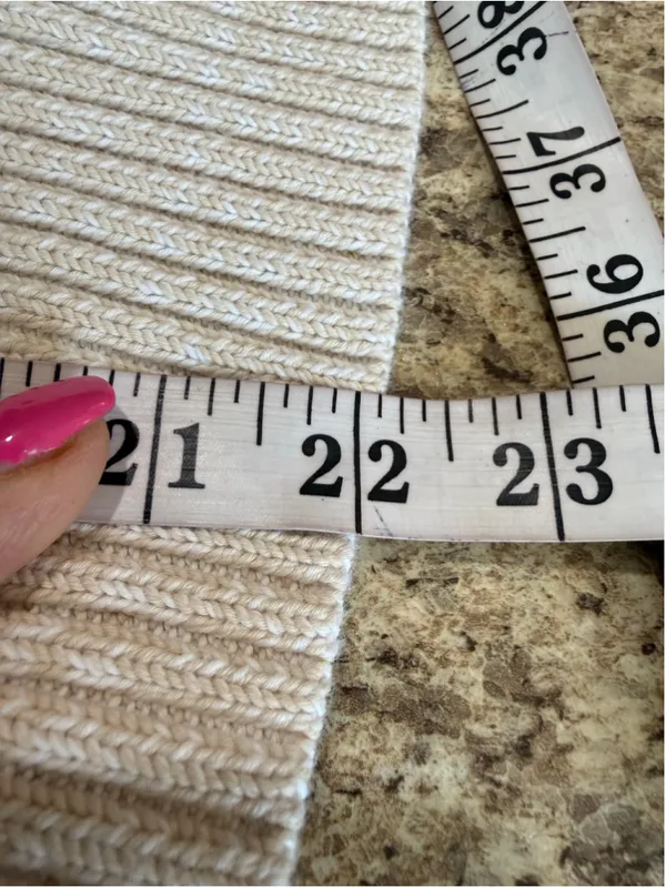 Women's J.Crew Striped V-Neck Sweater, Size M, Black and Beige - Image 5