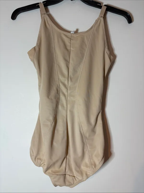 Maidenform Ultimate Instant Slimmer Open Bust Bodysuit (Style #2656) Beige large - Image 2