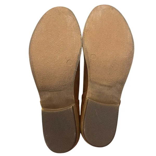 Journee Collection Rimi Brown Faux‎ Suede Block Heel Ankle Booties Size 9 - Image 6