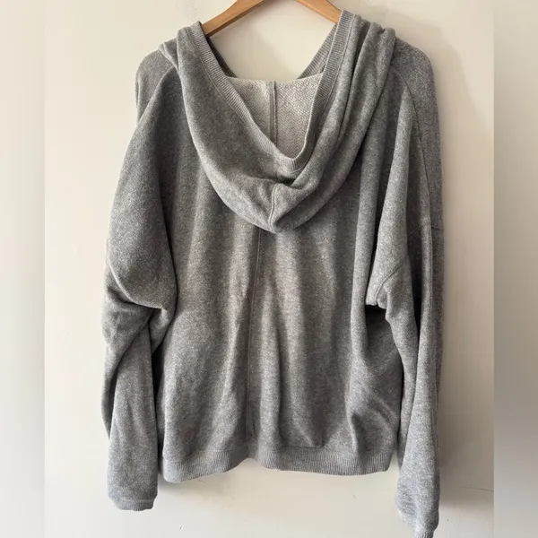 Aerie Gray Pullover‎ Hoodie Sweatshirt - Image 3