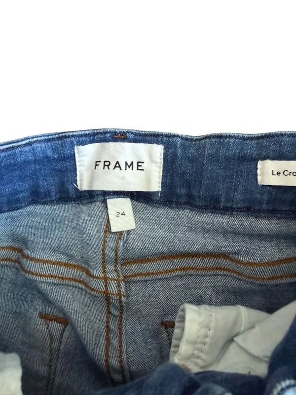 FRAME Le Crop Mini Boot Leg Denim Jeans Size 24 - Image 3