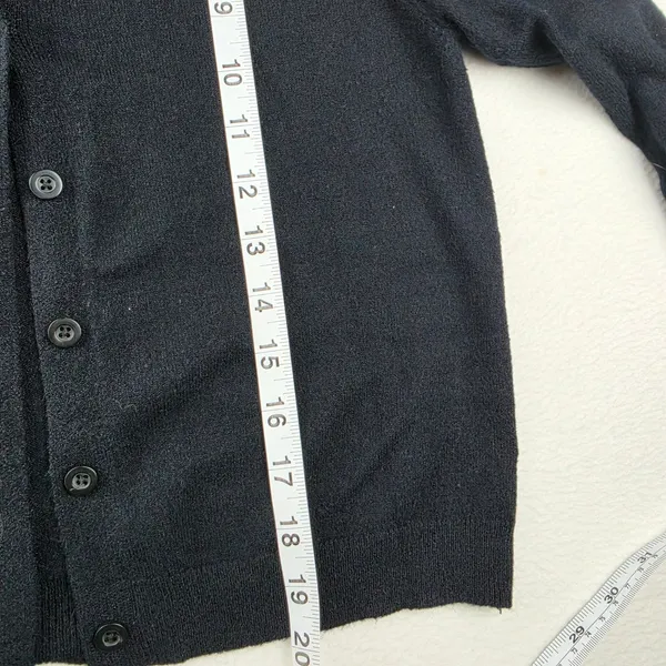 Wild Fable Womens Black Cropped Cardigan Sweater Size M - Image 6